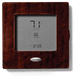 WiFi Thermostat with Espresso Brown Frame