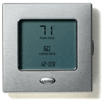 WiFi Thermostat with Silver Frame