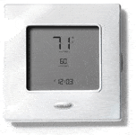 WiFi Thermostat with White Frame